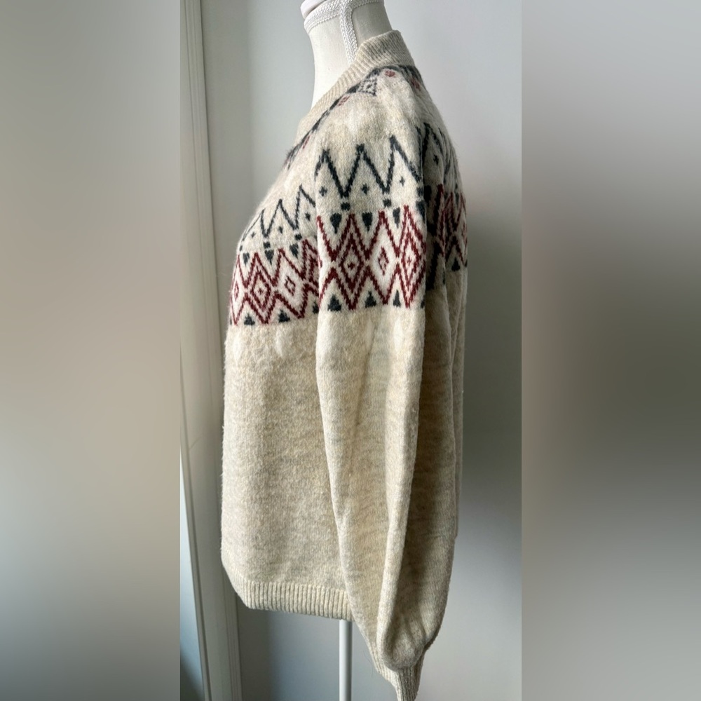 UpWest Fair Isles Crewneck Sweater, cream - Picture 3 of 6